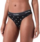 Calvin Klein Women's Thong, Black (