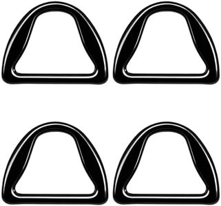 Amanaote Black 1" Inner Diameter D Ring High Body D Rings Non Welded Pack of 6