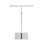Polmart Countertop Jewelry/Scarf/Handbag T-Bar Display Stand with Adjustable Height - Silver (1 - Pack)