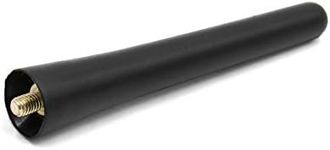 uxcell 10cm Length Universal Car Roof Mounted FM/AM Radio Antenna Aerial Black