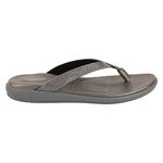 Medifeet Women's Sleek Strap Sandals (Grey, Numeric_8)