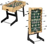 Garveehome Foosball Table, 48" Foldable Foosball Table Adult Size, Fooze Balls Table with 2 Soccer, Party, Kids