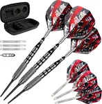 VIPER 23-2724-24 Blitz 95% Tungsten Steel Tip Darts with Storage/Travel Case, 24 Grams Black