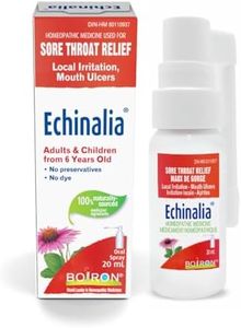 NEW Boiron Echinalia, Throat spray great for sore throat relief, local irritation and mouth ulcers. Echinalia contains Echinacea Angustifolia and Plantago Major. 20ml bottle