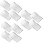 TEHAUX Transparent Table Shims, Furniture Level Wedges Multi-Function Furniture Pads Inclined Furniture Leveling Shims for Doors Tables Chairs Beds (12pcs, 5 * 3 * 1cm)