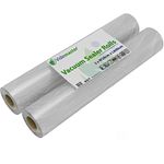 2 x Vacuum Food Sealer Rolls 28cm(W) x 6 metre(L) (12m in Total)