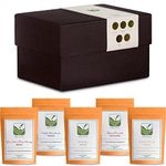 Tea Lovers Gift Box Discover - Luxury Loose Leaf Tea Variety Pack - Specialty Teas Gift Basket - Luxury Gourmet Tea Assortment Samplers - Samples Loose Leaf Tea Gift Set Tea Sampler Gift Set