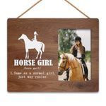 HIWX Horse Girl Picture Frame, Horse Gifts For Girls, Horse Girls Western Cowgirl Picture Photo Frames, Horse Girl Gifts, Horse Lover Girls Cowgirls Christmas Birthday Picture Photo Frame 4x6