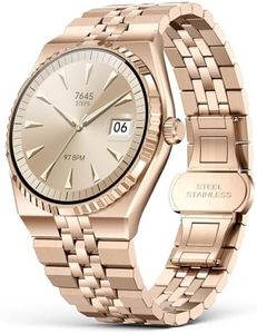 2026 Business Smart Watch, 1.32" AMOLED HD Screen, Bluetooth 5.4 Calls, Stainless Steel Strap, 160+ Sports Modes, Fitness Watch with Heart Rate/SpO2/Sleep/Blood Pressure Monitor, iOS and Android Gold