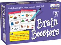 Creative's Brain Boosters-2 | Early Learning Skills Cards Game | Educational Game for kids | Children Learning Shapes, Colours, Sizes, Opposite, Letter, Sound | Reinforce Skills for kids | Ages 3 & Up