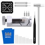 MMOBIEL Watch Band Strap Link Pin Remover Repair Tool 24 in 1 Kit with Extra Tips Cotter Pin Holder Head Hammer