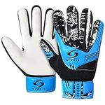 SPORIA Youth Goalie Gloves (Blue, 5
