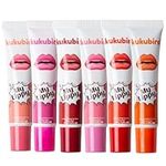 kukubird 6pcs Matte Lip Stain High Pigmented Longwear Peel Off Womens Waterproof Girl Makeup Beauty Set- Lip Tattoo