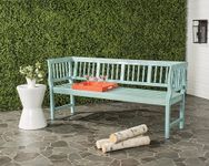 Safavieh PAT6732D Outdoor Table, Beach House Blue/Beige