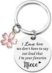 Aunt Birthday Gift Keychain from Niece I Love How We Don't Have to Say Keyring for Aunt Auntie Christmas Presents for Women Aunty Gift Keychains for Best Aunt Auntie Gifts