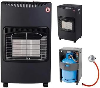 Portable Calor Gas Heater with Infrared Ceramic Burner – 4200W, 3 Power Settings (1500W/2750W/4200W), Oxygen Depletion Sensor, Flame Failure Protection, Tip-Over Switch & Foldable Base for Easy Storag