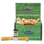 Redbarn Natural Small Collagen Sticks for Dogs - Long Lasting Alternative to Traditional Rawhide & Bully - Supports Joint, Skin, & Coat Health - Case of 25