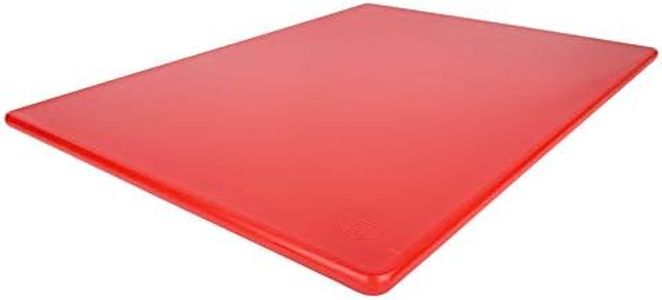 Commercial Plastic Cutting Board, NSF, Large - 20 x 15 x 0.5 inch (Red)