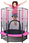 55” Trampoline for Kids with Enclos