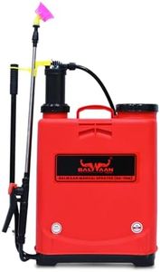 BALWAAN Krishi BS-16M Manual Sprayer Comes with 16 Liter Tank Capacity & 4 Types of Nozzles | for Spraying Water in Plants, Garden & Agriculture | Useful in Pest Control and Liquid Fertilizer