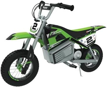 Razor Electric Motorbike-SX350 McGrath Dirt Bike pour les enfants de 13 ans et plus avec une vitesse maximale de 14 mph et une autonomie de 30 minutes, 250W avec une batterie 24V 7Ah et des pneus 12 »