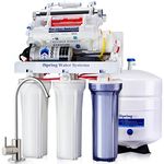 iSpring RCC1UP-AK 100GPD Under Sink 7-Stage Reverse Osmosis RO Drinking Filtration System and Ultimate Water Softener with Alkaline Remineralization, Booster Pump and UV Ultraviolet Filter