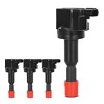 YHTAUTO Set of 4 Ignition Coil Packs Replacement for 2007-2008 Honda Fit I4 1.5L L15A1 Replace C1578