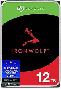 Seagate IronWolf, 12 TB, Hard Disk SATA da 6 GBit/s, HDD, CMR 3,5" 7.200 RPM, Cache da 256 MB per NAS con Sistema RAID, 3 anni Rescue Services (ST12000VNZ008), Amazon Exclsusivo