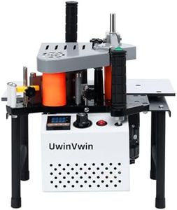UwinVwin Edge Bander – Portable Edge Banding Machine, Straight & Curve Line, Double-Sided Glue Coating, Adjustable Speed, 110V, Durable & Efficient for Professional Edge Banding