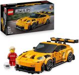 LEGO Speed Champions Porsche 911 GT3 RS Super Car Toy - Car Model Kit with a Driver Minifigure - Birthday Gift for 9+ Year Old Boys - 77239