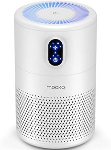 MOOKA Air Purifiers for Home Large Room up to 1076 ft², H13 True HEPA Air Filter Cleaner, Odor Eliminator, Remove Smoke Dust Pollen Pet Dander, Night Light(Available for California)