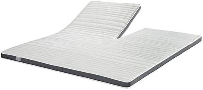 Traumnacht Split Topper aus Gelschaum mit Klimaband und Gel-Aktiv-Kaltschaum, 180 x 200 cm, weiß, Öko-Tex zertifiziert, produziert nach deutschem Qualitätsstandard