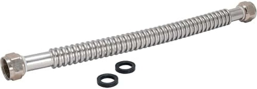 Eastman 0437012 Corrugated Stainless Steel Water Heater Connector, 3/4 inch FIP, 12 inch