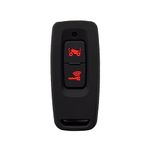 OTMIK Silicone Car Key Cover Case for Honda Adv 350 PCX 125 PCX160 AV 350 SH350i VISION 110 2 Buttons Remote Shell Holder (Black B)