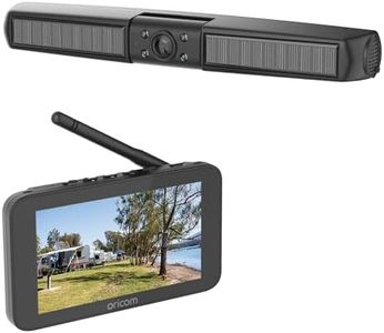 Oricom WRCSP Wireless Solar Reversing Camera with 5 Inch Display - Rechargeable Battery, Wireless, LCD, Full HD Video, Night Vision, IP65, Wide Angle
