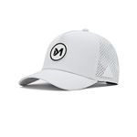 LIT-AF Polyester - Day-Light - Performance Snapback, Water-Resistant Baseball Cap For Men & Women Sport Caps, White - 56 Cms