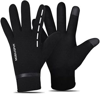 MOBIUSPHY Guantes Invierno Hombre, Guantes de Pantalla Táctil Unisex Guantes Deportivos Super Cálido Mujer para Esquí Nieve Ciclismo Deporte al Aire Libre Running, Negro