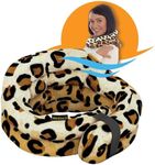 SunnyBay Microwave Heating Pad, Microwavable Cold or Heated Neck and Shoulder Wrap, Moist and Weighted Hands-Free Beanbag Pack with Wide Neck Coverage, 2.5 lbs, 26 Inches Long-Length, Leopard