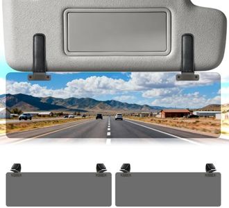 Veharvim Sun Visor Extender for Car, Visor Extender Attachment for Car | Flip-Up Visor Extender Sun Blocker UV400, Polarized Sun Visor Extender, Anti-Glare, UV Protector (2 Pack, Small)