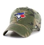 47 MLB Camo Clean Up Adjustable Hat, Adult One Size Fits All (Toronto Blue Jays Camo), Toronto Blue Jays Camo, One Size