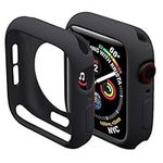 Miimall Compatible Apple Watch 38mm Case, Slim TPU Bumper Cover Anti-Scratch Protective Case Cover for Apple Watch Series 3 Series 2 38mm case Black