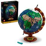 LEGO Ideas The Globe Building Set, Build and Display Model for Adults, Home Decor Gift for People with a Passion for Travel, Geography and Arts, 21332