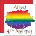 LGBT 47th Birthday Cards for Partne