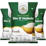 FITCROP Diabetic White Rice |Tested Low GI Rice For Diabetic | Sugar Free Rice To Manage Blood Sugar Level, Non GMO, Certified White Rice Perfect for Diet & Diabetic Patients 4.5Kg (PACK OF 3)