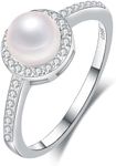 Pearl Rings for Women White Pearl R