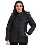 Ellipse FASHION Nylon Jacket For Girls Jacket For Womens Latest Solid Color Stylish Long Jacket/Women's Quilted Jacket Full Sleeves Winter Jacket Girls Winter Wear Jacket (Black, M)