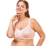 Enamor A014 Super Contouring M-Frame Full Support Bra - Supima Cotton, Non-Padded, Wirefree & Full Coverage PEARL