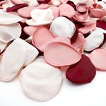 ZYOOO 200pcs Silk Rose Flower Petals For Valentaine's Day,Wedding Flower Gril Basket,Aisle Scatter,Table Centerpieces,Romantic Night Decoration,3.5cm Each(Pink Series）