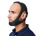 Chin Strap for CPAP Users | Comfortable Mouth Support to Encourage Closed Mouth Positioning for Men & Women Who Breathe Through the Mouth During Sleep (L-XL)