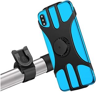 MOSUO Soporte Movil Bicicleta, Universal 360° Rotación Soporte Móvil Moto Bici Montaña GPS Desmontable Silicona Motocicleta Soporte para iPhone, y 4.5"-7.0" Smartphones